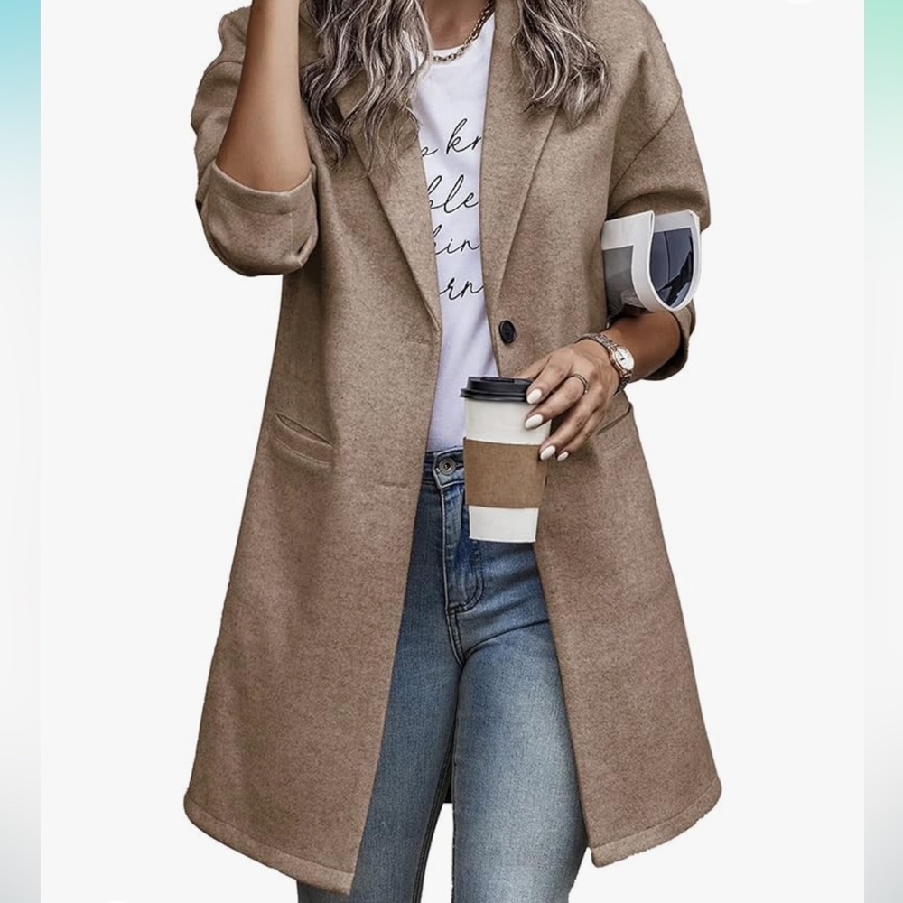 Prettygarden Wool Blend Shaket